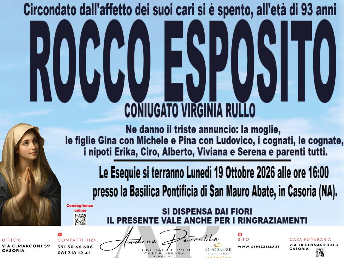 Manifesto ROCCO ESPOSITO