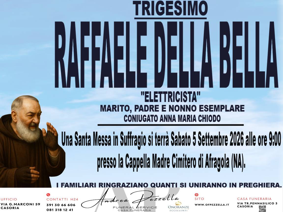 Manifesto RAFFAELE DELLA BELLA
