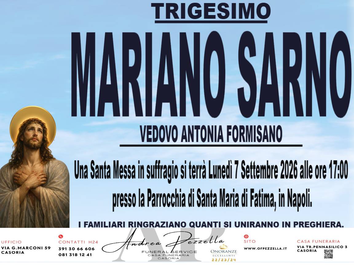Manifesto MARIANO SARNO