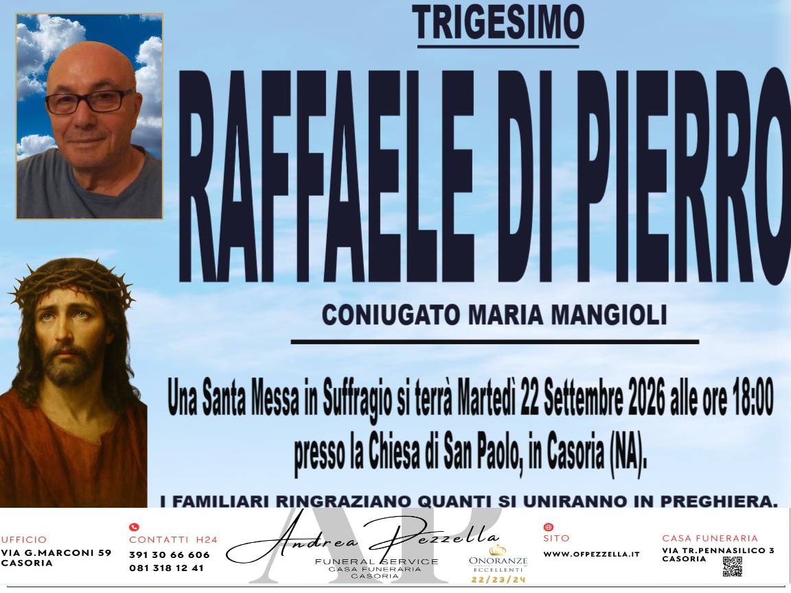 Manifesto RAFFAELE DI PIERRO