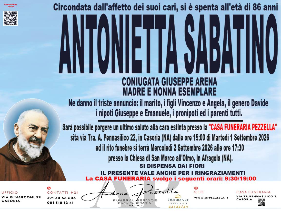 Manifesto ANTONIETTA SABATINO