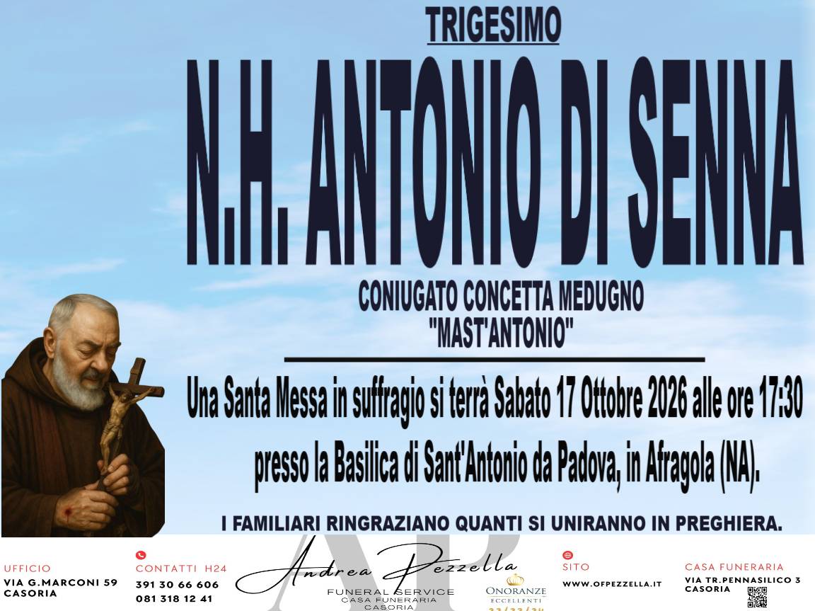 Manifesto ANTONIO DI SENNA