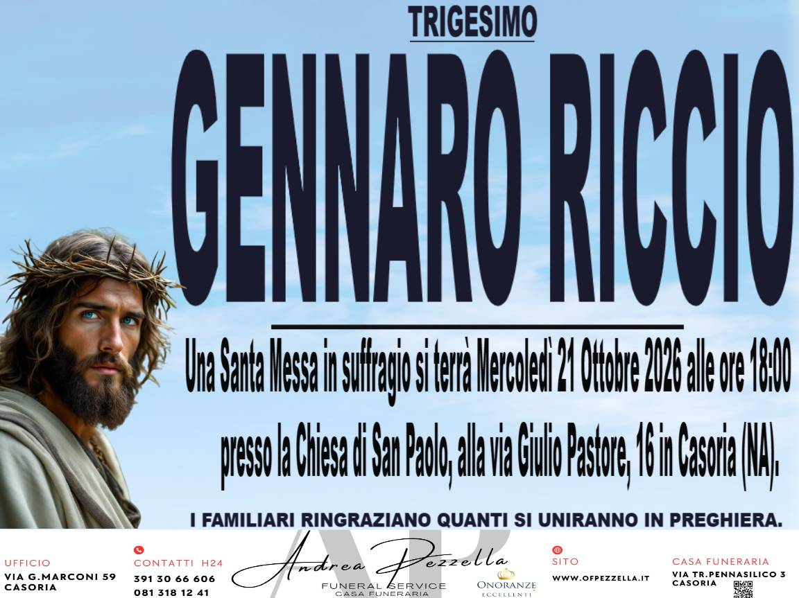 Manifesto GENNARO RICCIO